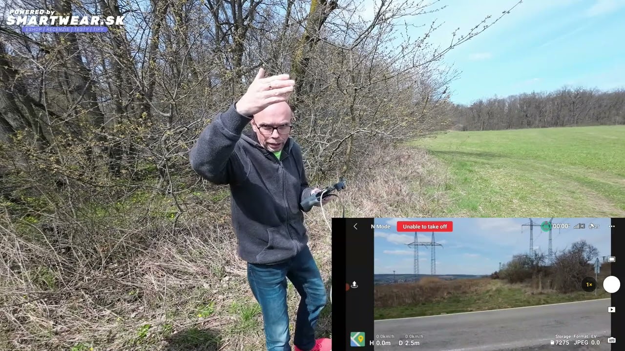 DJI Mini 2 SE test spojení, aktualizace DJI FLY, aktivace dronu