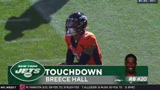 Details Breece Hall 62 Yard Touchdown Run | Jets vs Broncos News