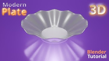 How to model a Modern Plate in Blender - Fast and Easy - Blender Tutorial