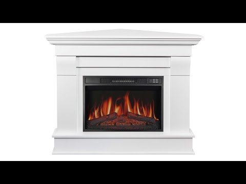 Elektro Eckkamin ArtiFlame Albion Corner AF23S weiß - Video 6-6