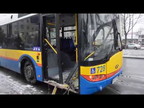 Kolizja autobusu Komunikacji Miejskiej z Peugeotem 308 cz.1