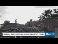 Storm tears section of roof off Woodland school; all students safe