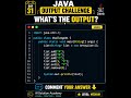What's the Output? 😳 | Java Coding Challenge #31 #shorts #java #coding