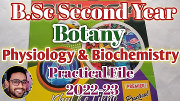 BSc Second year Botany practical file 2022-23. Bsc 2nd year Botany practical file. @Gautam Ki Class