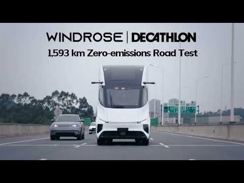 Windrose EV long-haul tuck is helping Decathlon achieve zero emissions targets in China and France.