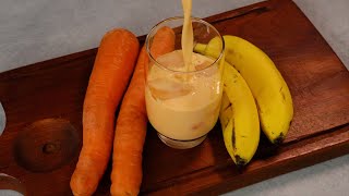 Carrot, Banana, juice recipe | healthy and delicious juice |