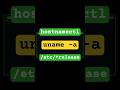 commands to know host, kernel and distribution #hostnamectl #uname #etc #linuxcommandlinetutorial