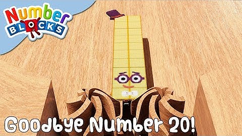 NUMBERBLOCKS | Hello and Goodbye Twenty! | Shredding Simulation