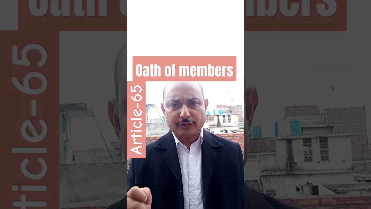 Article 65 Oath Of Member