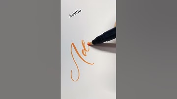 Adelia ✍️ Lettering #shorts #lettering #calligraphy