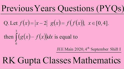 JEE Main PYQs # 2 | Previous Years Questions | JEE Main 2020, 4th September Shift-I