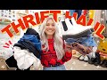 BIG THRIFT STORE TRY ON HAUL | my favorite thrift haul YET | thrifting Dr. Martens, mom jeans + MORE