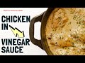 WOW I love this! Bistro style chicken in vinegar sauce recipe