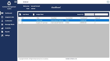 C# Contract Management System [Part-3] Add Works into Database