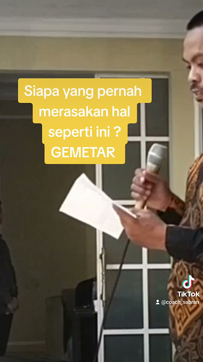 Siapa yang pernah begini? Gemetar saat naik ke atas panggung....Saya juga pernah merasakannya....