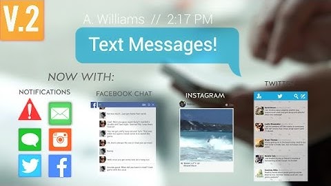 After Effects Template Text Messages  | after effects template