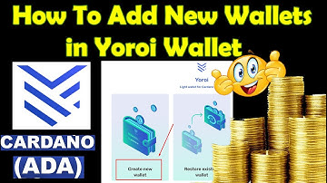 How To Add New Wallets in Yoroi Wallet | Crypto Wallets Info | Multiple ADA wallets in Yoroi Wallet