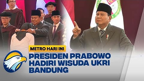 Kunjungi Bandung, Presiden Prabowo Hadiri Sidang Senat Terbuka UKRI - [Metro Hari Ini]