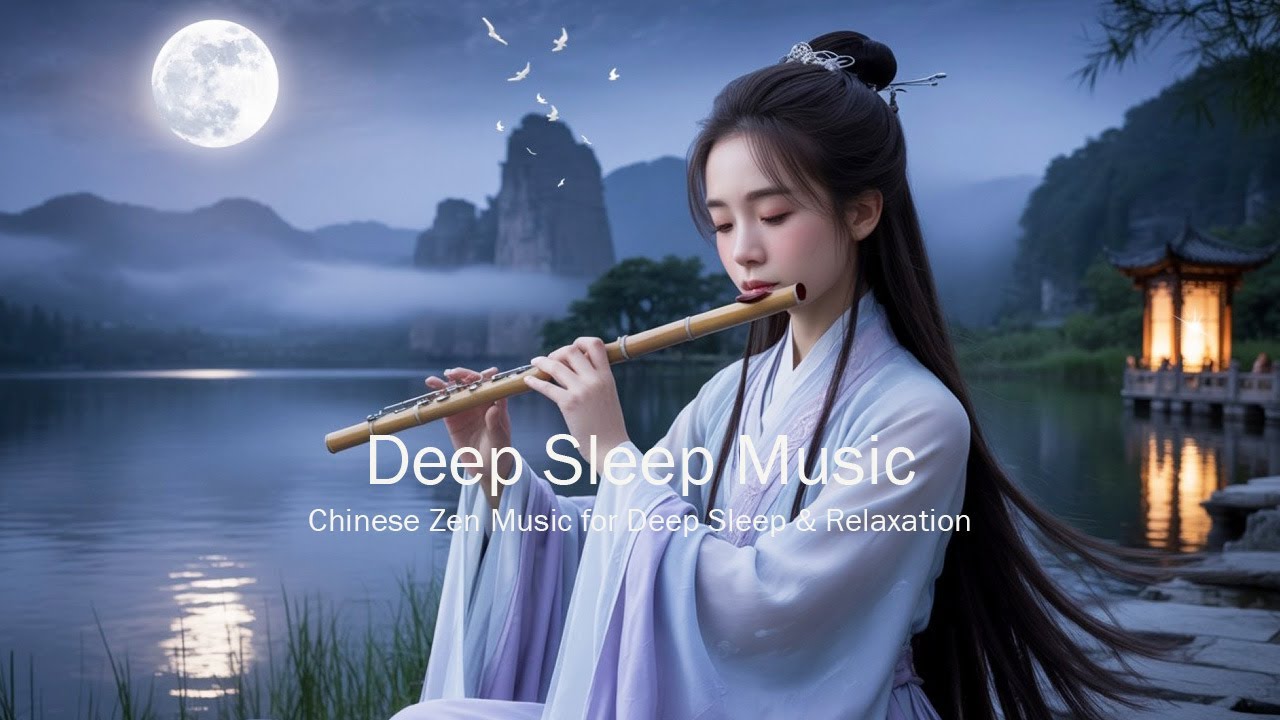Chinese Zen Music for Deep Sleep & Relaxation | Bamboo Flute & Guzheng ...