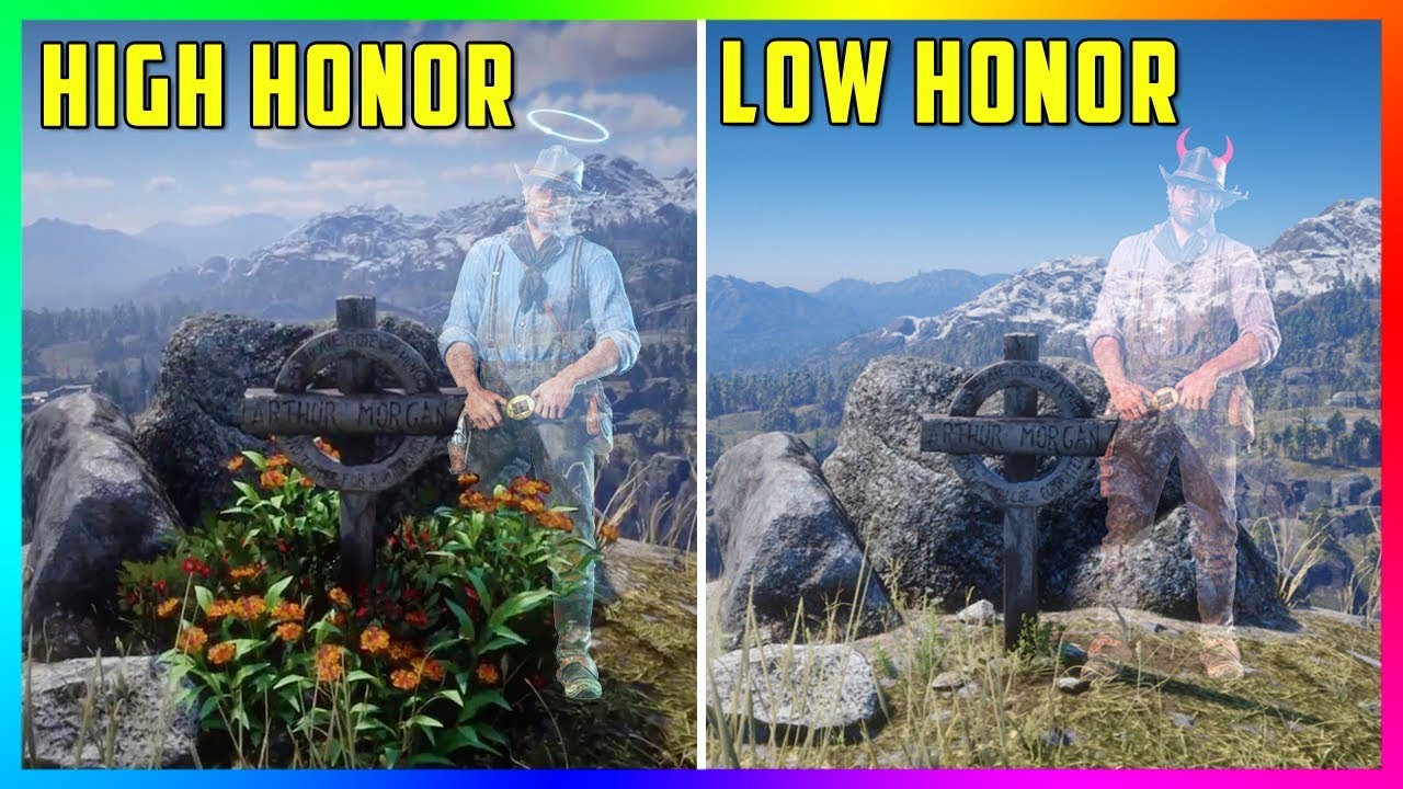 What Happens If Visit Arthur's Grave With HIGH Honor Vs LOW Honor In Red Dead 2? - YouTube