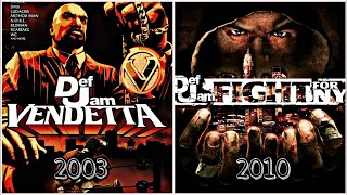 Evolution of Def Jam Games History of Def Jam Games