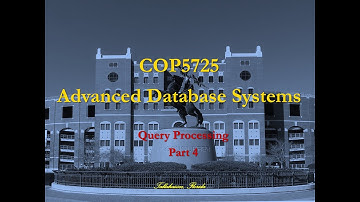 Query Processing Part 4
