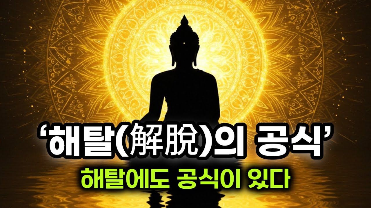 해탈의 공식을 모르면 해탈 불가능 | 부처님께서 말씀하신 해탈(解脫)로 나아가는 단계!!! 불교 수행의 과정!!!