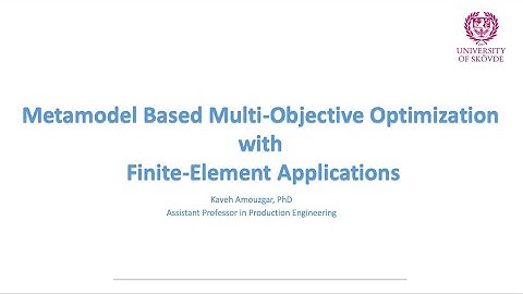 2- Metamodel-based multi-objective optimization (MB-MOO) with Finite Element applications