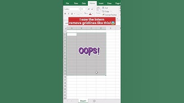 Remove Gridlines in Excel in Seconds!⚡#shorts #exceltips #trending