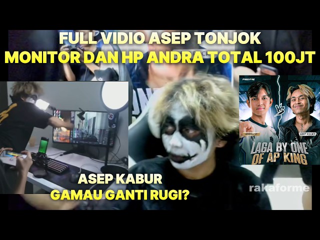 SESUAI REQUESSAN KALIAN‼️ FULL VIDIO ASEP TONJOK MONITOR DAN BANTING HP ANDRA ST😨‼️