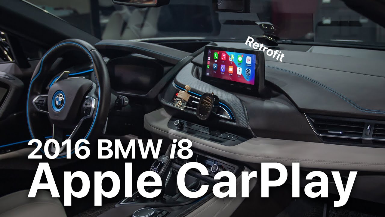 i-Phone Apple Carplay 2016 BMW i8 by ????????? indiwork - YouTube