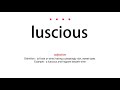 Meaning Luscious