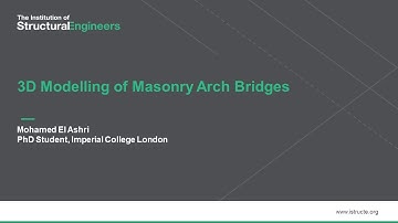 3D modelling of masonry arch bridges