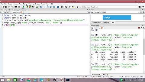Importing & Exporting data between Mysql to DataFrame & DataFrame to Mysql