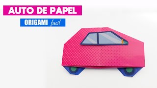 🚗 COMO HACER un AUTO de PAPEL en ORIGMAI | ORIGAM FACIL