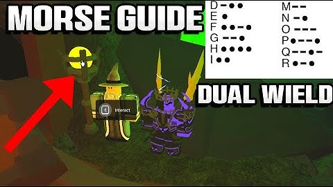 Elemental Dungeons: Dual Wield Quest MORSE CODE GUIDE (Fast & Easy) Tutorial How To