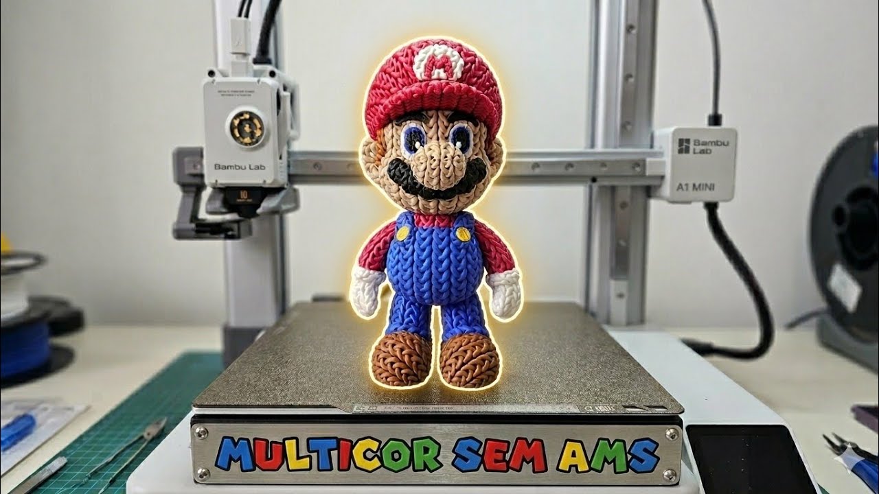Print in COLOR without AMS on your Bambu Lab A1/Mini - YouTube