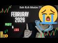 My FEBRURAY Month P&L 2026 || Small Losses, Big Wins || PnL by RT Trades.