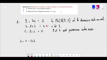 Inversibles modulo n