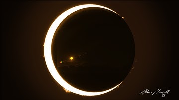 Ring of Fire - Annular Eclipse, 2023 (In real time) from a Hydrogen-alpha Solar Telescope!