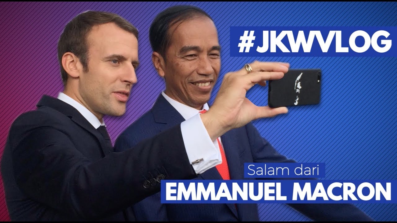 Hasil gambar untuk Asyik Nge-Vlog Bareng Presiden Prancis, Jokowi Malah Dapat Pesan-pesan Alay dan Gokil ini