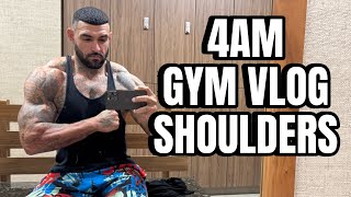 The 4AM Gym Grind is Getting Out of Hand (Shoulder day Vlog)