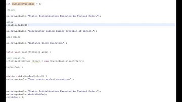 Java Interview Question And Answer Static Block In Java Instance Block Explain Interview