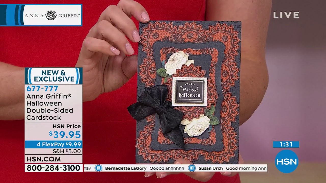 Anna Griffin Halloween DoubleSided Cardstock