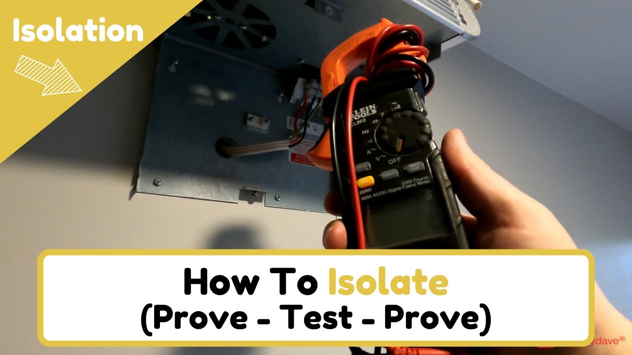 How To Isolate 230v And Prove Test Prove YouTube