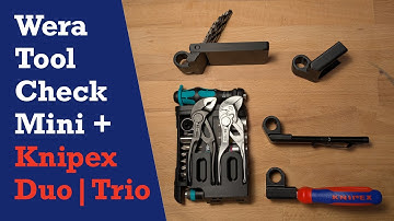 Wera Tool Check Modular Mini Add-on Knipex Cobra, Pliers Wrench, Drills, LED & Leatherman Wave