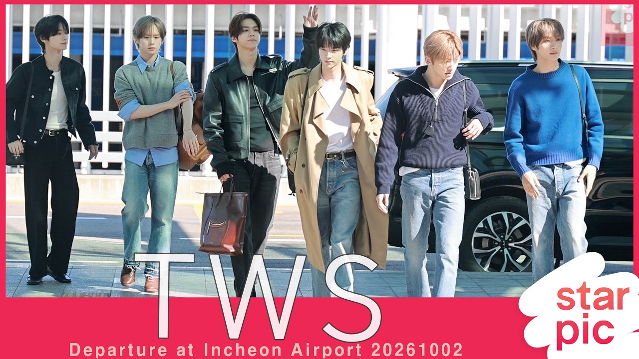 TWS(투어스) '경민 생일축하해요~!' [STARPIC] TWS Departure at Incheon Airport 20261002