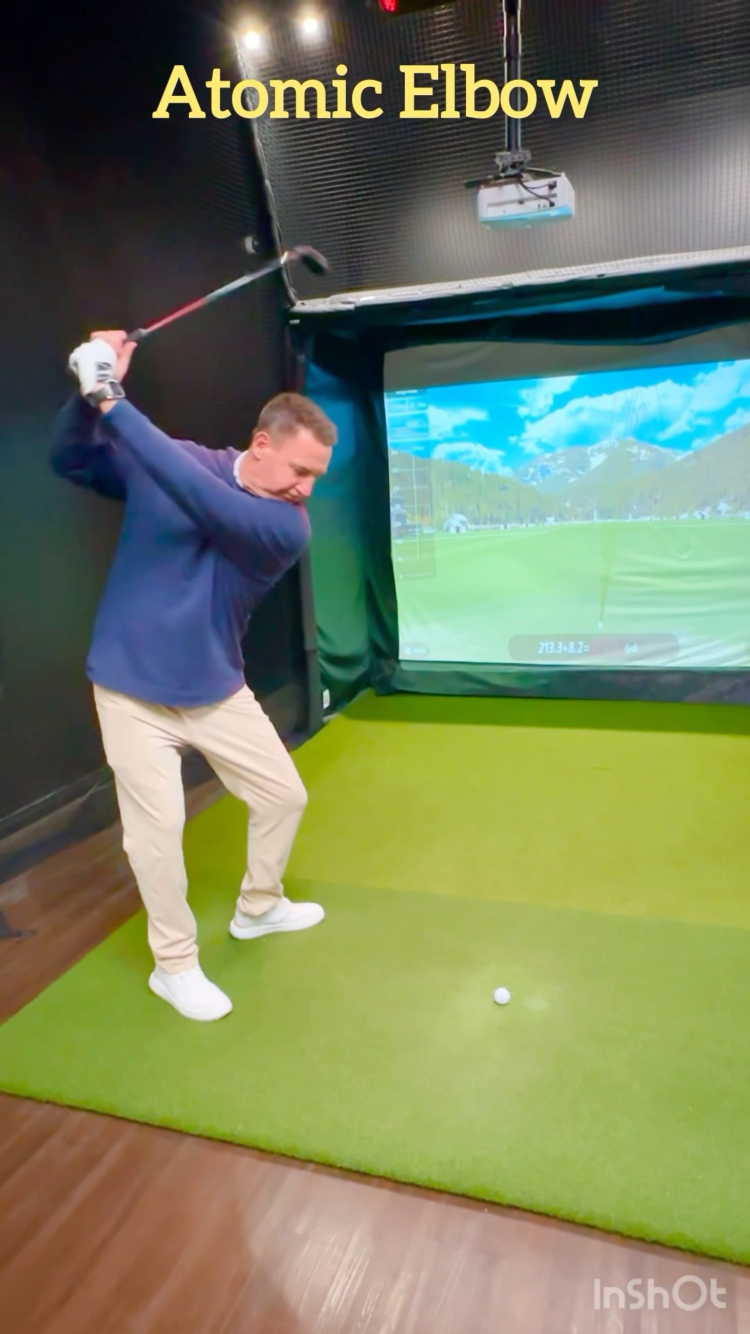 The Atomic Elbow: the trail elbow under through the hit is key! #golf #golftips #ott #miracleswing
