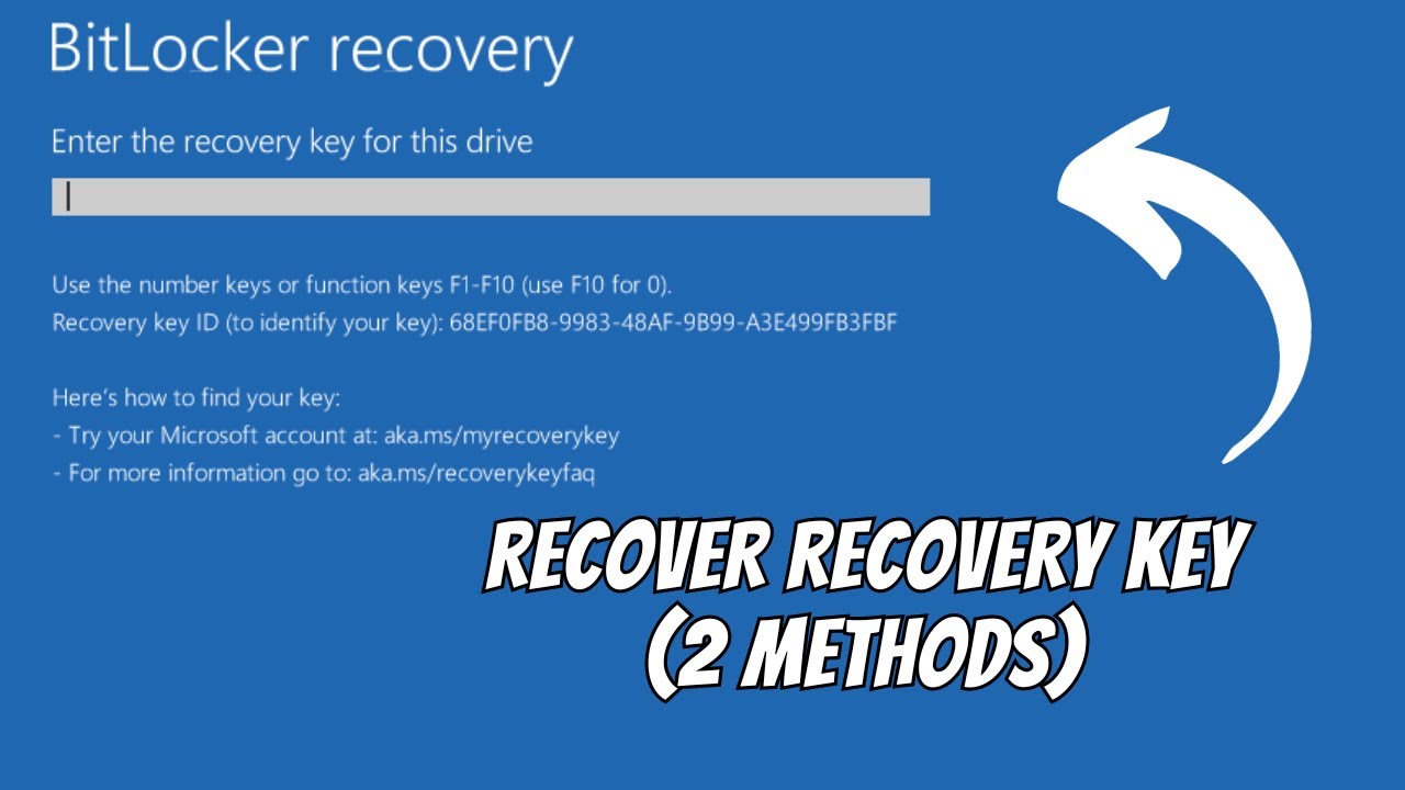 How To Recover Bitlocker Recovery Key (2 Methods) - YouTube