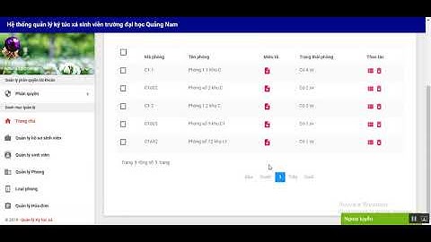 Quản lý ký túc xá sinh viên